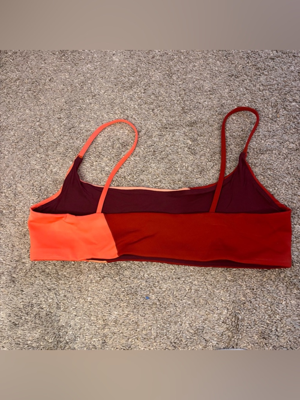 Left On Friday Pool Days Top XL Colorblock Sport Bikini Top - Picture 5 of 5
